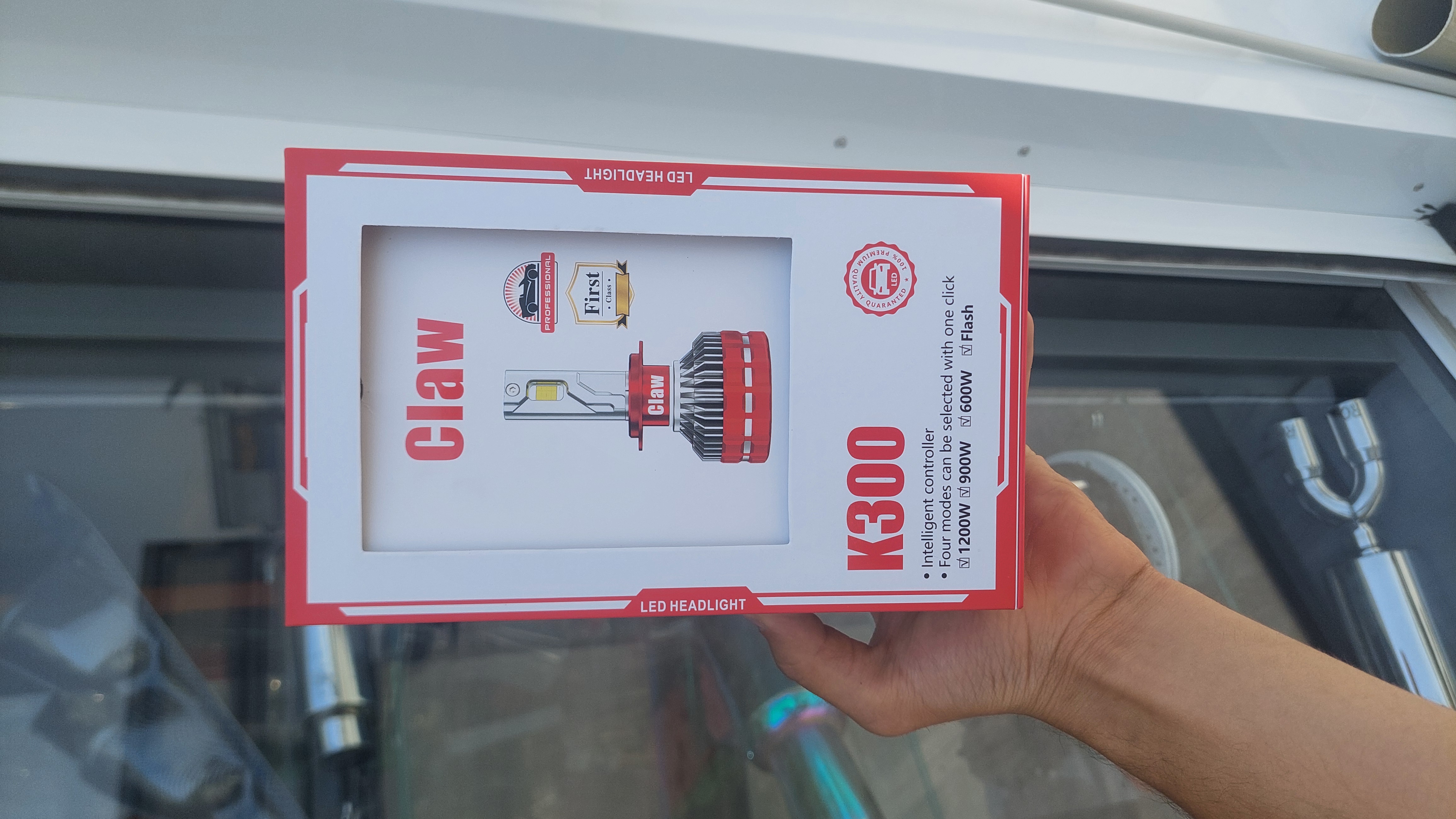 هدلایت6000K _CLAW_K300_H7_ریموت دار