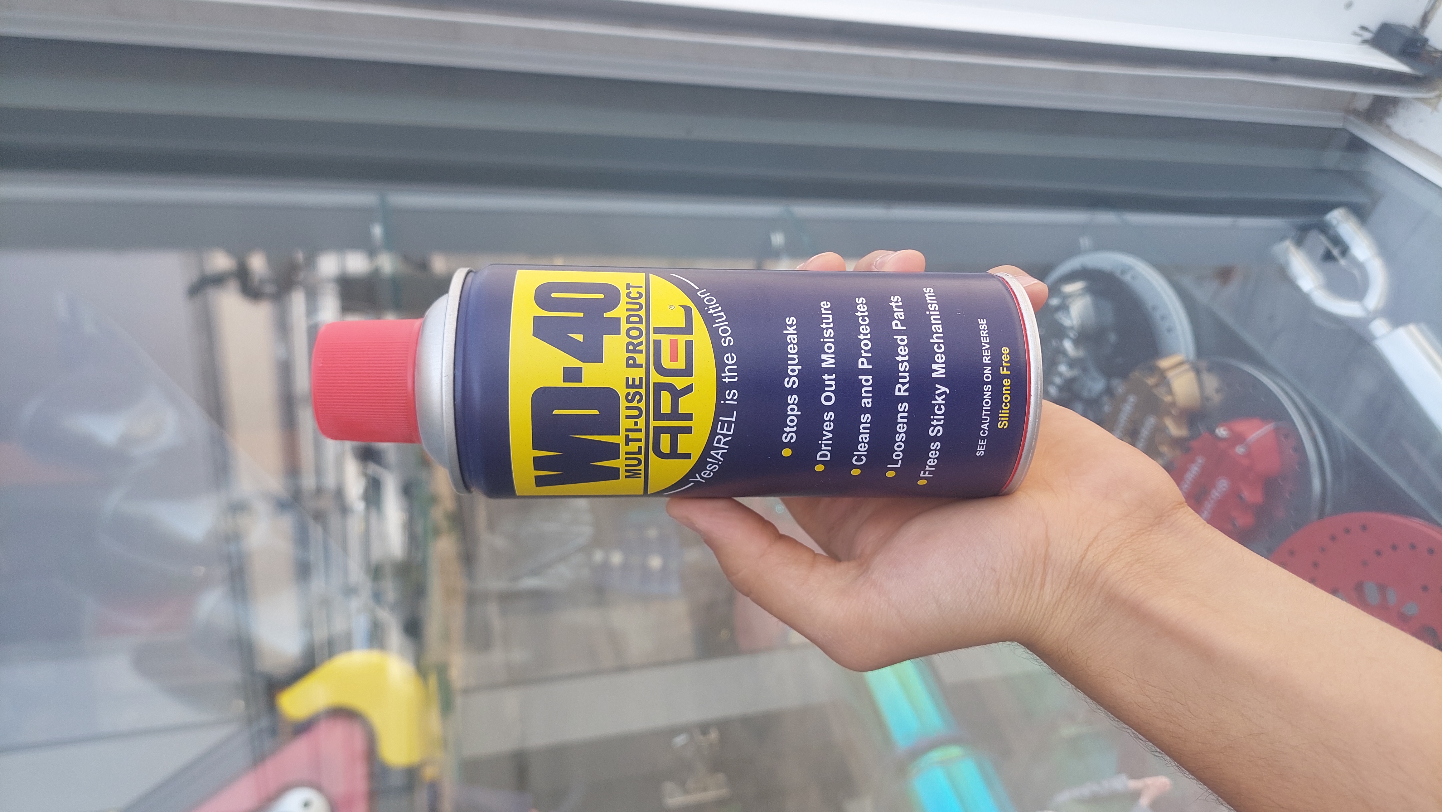 اسپری روان کننده آرل مدل WD-40 حجم ۴۵۰ میلی لیتر