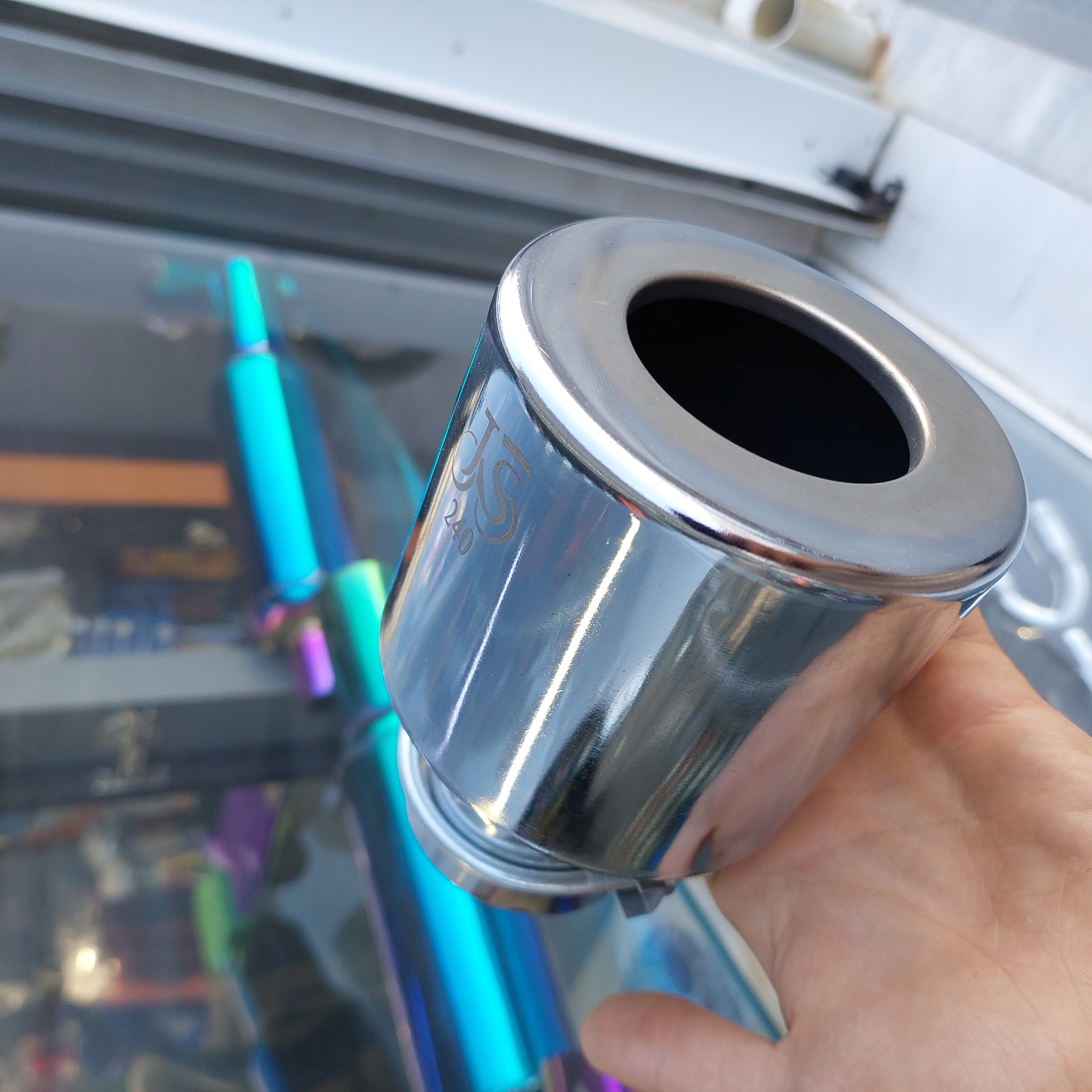 سر اگزوز استیل ضد زنگ L90